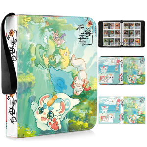 Haowan Card Storage Book Good-looking Jiugongge Card Collecting Book Leather Zipper Favorites Isn Style Card Book