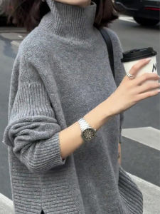 High End Fashion Winter Sweater Long Sleeve Irregular