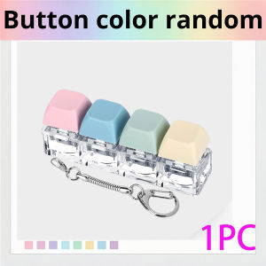 9/3 Buttons Fidget Keyboard Keychain Clicker Stress Relief Toy Anti-Anxiety Portable Accessory Best Holiday Gift Random Color