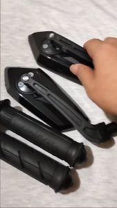 PAKET Spion tanduk spion segi spion model tanduk premium + grip sisik set jalu import universal beat Vario Supra Mio f1zr NMAX RX king dll