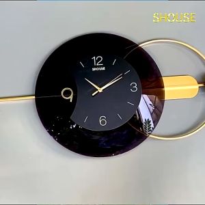 Đồng Hồ Treo Tường Kim Trôi Trang Trí Nội Thất Decor Shouse EA03 hiện đại cao cấp cỡ lớn phòng khách