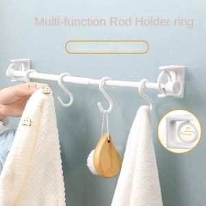 Ring Gantungan Tiang Tempelan Bracket 360° Cantolan Dapur Kamar Mandi Gantung Tongkat Ajaib Serbaguna Multifungsi