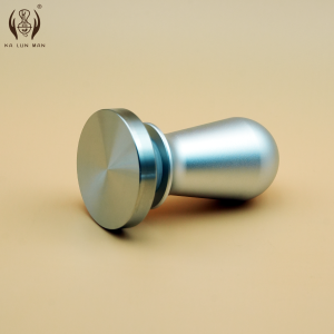 1PC Espresso Tamper Smooth Base Thép Không Gỉ Với Thân Hợp Kim Nhôm Có Sẵn Màu Bạc Và Đen Kích Thước 515x35x8mm