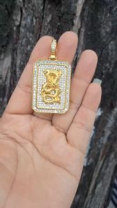 Mặt Dây Chuyền Chạm Rồng Đính Xoàn Lấp Lánh M1723UH85R - Dùng bền màu không đen rỉ - Dễ phối đồ đi chơi đi tiệc - TCH