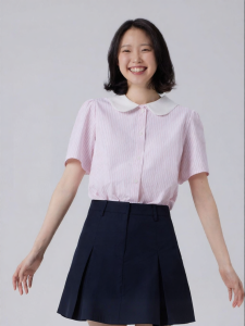 spao | Blue Striped Polo Shirt