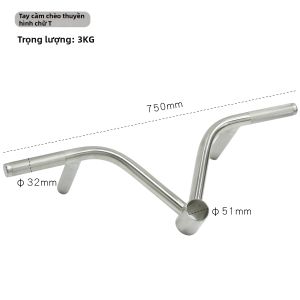 DAQIJIAN | Phụ Kiện Thiết Bị Thể Dục Thanh Tạ Inox Hình T Đa Nắm