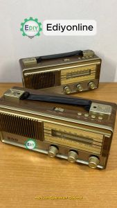 Vintage Rechargeable FM Radio Bluetooth Wireless Retro Bass MP3 Player Music Speaker With Torch Flash Light USB TF AUX IN 收音机