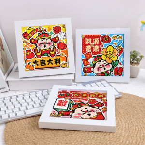 New Year Gift Childrens DIY Diamond Sticker Material Kit Wealth God Snake Year Kindergarten Mosaic Art Creative Handcraft