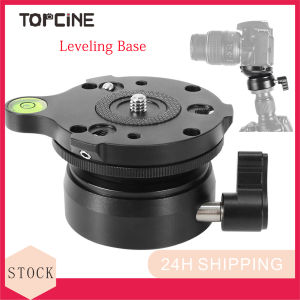 Topcine TP-60N Tripod Leveling Base Half Ball Quick Inclination 15 ° in Any Direction with Offset Bubble Levefits Video HeadTripods & Monopods