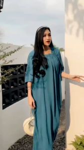 Daster Cringkel Air Flow Dress Lexi Long Tangan 3/4