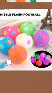 Toys Pet Rubber Ball Flashing Light Bouncy Football Interactive Elasticity Ball Dog