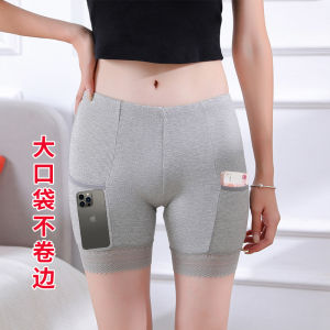 กางเกงยีนส์ทรงสามส่วนสำหรับผู้หญิงในช่วงฤดูร้อน สวมใส่สบาย ระบายอากาศได้ดี กางเกงขาสั้นทรงหลวม ความยาวถึงเข่า ทรงหลวม ลำลอง