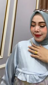 Gamis Bahan Shimer Print Terbaru oleh Khasanah Store46