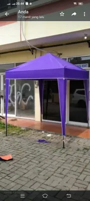 Terpal atap tenda ukuran 1.5x1.5m(hanya cover atap)