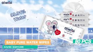 AIWIBI Premium 99.91% Air Wet Wipes (80 Lembar) Ramah untuk Kulit Sensitif & Eczema