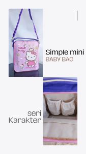 Tas Perlengkapan Bayi Aneka Karakter: Hello Kitty, Cars, Doraemon, Keropi & Frozen Tsum