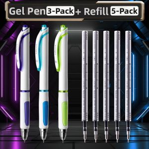 deli | Shock-Absorbing Smooth Quiet Student Exam Pen 3-Ball CS Head