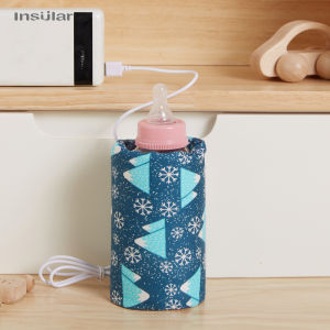 Insular | USB Milk Warmer Insulated Bag Portable Travel Cup Warmer Baby Nursing Bottle Cover Warmer Heater Bag Infant Feeding Bottle Bags