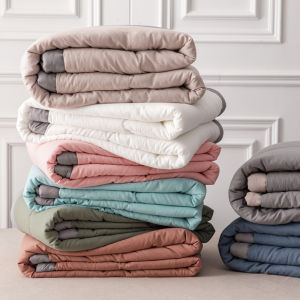 Màu trơn chăn bông chăn bông không gây dị ứng cỡ đại Nữ Hoàng Một cỡ đơn Nữ Hoàng King size Chăn điều hòa