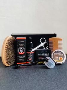 SADOER | Mens Beard Care Set Beard Oil Beard Balm Moisturizing Nourishing Softening and Smoothing with Trimming Tools & Bear