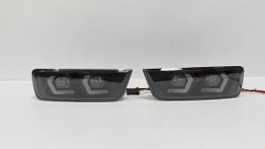 For Toyota 4Runner 2003 2004 2005 Car LED DRL Daytime Running Lights Turn Signal Light Front Angel Eye Fog Lamps Modification