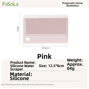 FaSoLa | Grease and Water Stain Cleaner Kitchen and Bathroom Silicone Squeegee