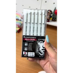 Renaissance ปากกาเขียนแบบ 0.1-1 มม ปากกาตัดเส้น ปากกาไมโครสเกล