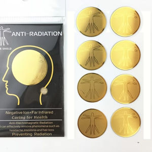 Round EMF Protection Sticker 26mm Anti Radiation Blocker Shield for Mobile Phone Laptop Reduce Radiation Wave from Electronic.