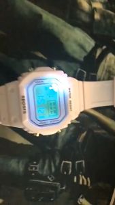 Matcha Green Small Square Watch Popular Unicorn Sports Electronic Watch for Men and Women student movement Simple Watch