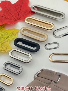 Thickened Copper Eyelets U-Shaped Long Air Eye Egg Shape Sofa Button Gift Bag Button Oval Phoenix Eye Button Sewing Accessories