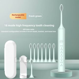 Electric toothbrush for men and women rechargeable ultrasonic soft bristled toothbrush outdoor travel home toothbrush