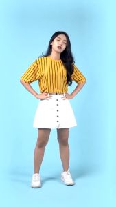 Kaos Vertical Striped Lengan Pendek Premium Branded Evernext T Shirt Cotton Combed 30s