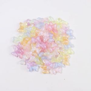 30 Chiếc Nhiều Màu Trong Suốt Acrylic Nơ Hạt 13mm Không Đều Miếng Đệm Hạt Cho DIY Trang Sức Làm Móc Khóa Phụ Kiện