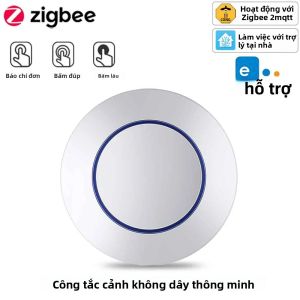 Ewelink Zigbee Wireless Smart Switch Nút Nhấn Cảnh Từ Xa Bật/Tắt Bộ Điều Khiển Chính Trợ Lý Tại Nhà Tương Thích