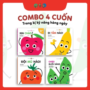 Combo Kỹ Năng Hàng Ngày (0 - 3 Tuổi) - 4  Cuốn