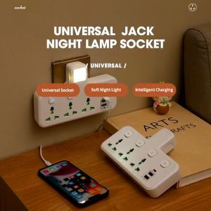 UK Plug Universal Outlet Power Strip Multitap AC Separate Control Wall Socket With USB Fast Charge Multiprise Plug Adapter