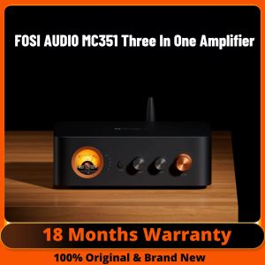 Fosi Audio MC351 All-in-One DAC Amplifier with VU Meter 2.1 Channel Integrated Bluetooth Amplifier TPA3255 for Passive Speaker