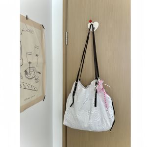 Bag Female 2024 New Arrival Student Class Work Clothing Casual Cute Lace Large Capacity Shoulder Crossbody Tote Bag