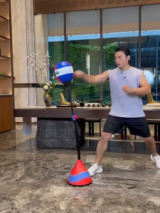 Freestanding Boxing Reflex Speed Punch Bag Adjustable Height Vertical Training Gear with 12 Suction Cup Base Stress Relief Toy for Home