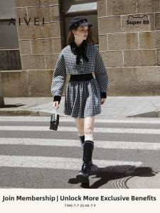 AIVEI | Plaid Business Casual Dress Suit Outfit