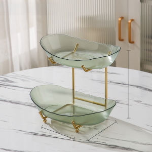 Scandinavian Multi-Layer Fruit Plate Living Room Coffee Table Household Candy Tray Front Desk Display Snack Dish Beauty Salon Dessert Fruit Plate