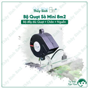Quạt Sò Mini Siêu Êm Làm Mát Hồ Thủy Sinh - Motor bạc đạn bền bỉ