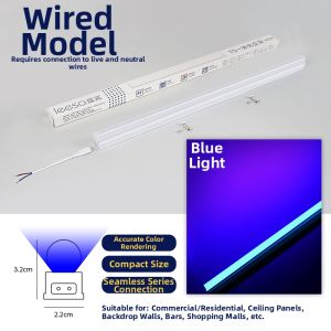 Colorful LED T5 T8 Fluorescent Lamp Tubes Atmosphere Long Bar Pink Color Lighting Decorative Neon Light Strip Integrated Home Decor