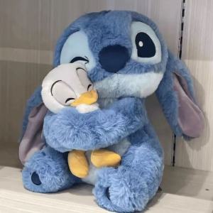 Disney ตุ๊กตา Plush Stitch Plushies Lilo ตุ๊กตาน่ารักเป็ด Stitch ตุ๊กตาของเล่นตุ๊กตาคริสต์มาสเด็กของขวัญวันเกิด Kawaii ของเล่น