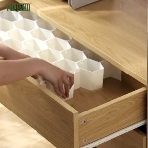 HHsociety แผ่นกั้นช่อง แผ่นกั้นลิ้นชัก สีชมพู, ชุดชั้นในชั้น ชั้นวาง ที่เก็บของ ที่แบ่งช่องลิ้นชัก รวงผึ้ง