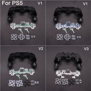 For PS5 V1 V2 V3 BDM-010 BDM-020 BDM-030 Controller Gamepad Middle Frame Bracket Conductive Film & Conductive Rubber pad