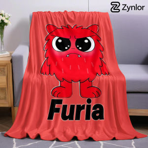 Beast Kingdom | Furia Monster Single Lightweight Microfiber Soft Christmas Fleece Blanket Warm Cozy Throw for Bed Sofa Office Travel All Season