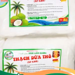 COMBO 10KG THẠCH DỪA THÔ ÉP KHÔ SIZE 8LI TẶNG KÈM HƯƠNG_LOẠI TÚI 1KG