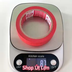 1 Cuộn băng keo giấy màu đỏ rộng 3cm dài 25 mét lõi giấy 3mm giá tại xưởng
