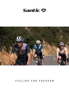 Santic ผู้ชายเสื้อเจอร์ซีย์นักปั่นระบายอากาศได้ดีจักรยานถนนเสื้อป้องกันรังสียูวีUPF 50+ แขนสั้น MTB เสื้อจักรยาน